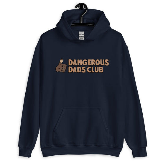 Dangerous Dads Club Hoodie - Brown logo - dark thumb