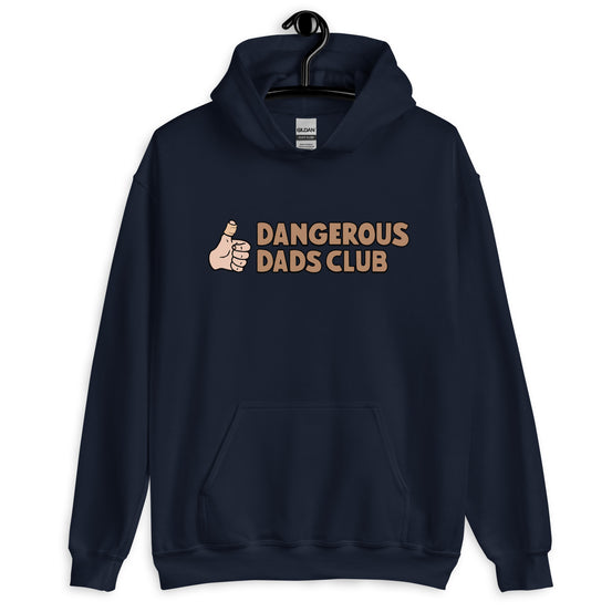 Dangerous Dads Club Hoodie - Brown logo - light thumb