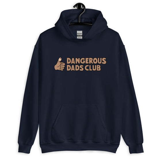 Dangerous Dads Club Hoodie - Brown logo - tan thumb