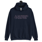 Dangerous Dads Club Hoodie - Red-blue outline logo