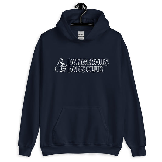 Dangerous Dads Club Hoodie - White outline logo