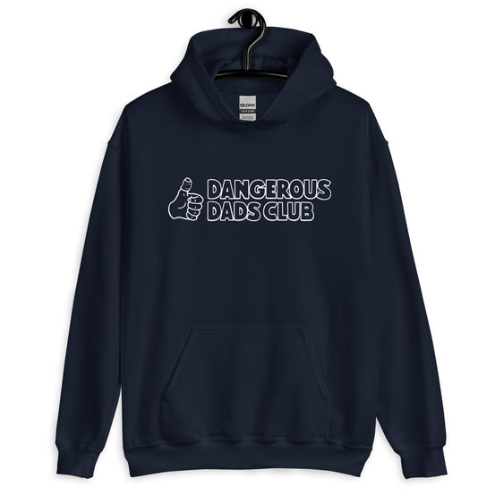 Dangerous Dads Club Hoodie - White outline logo