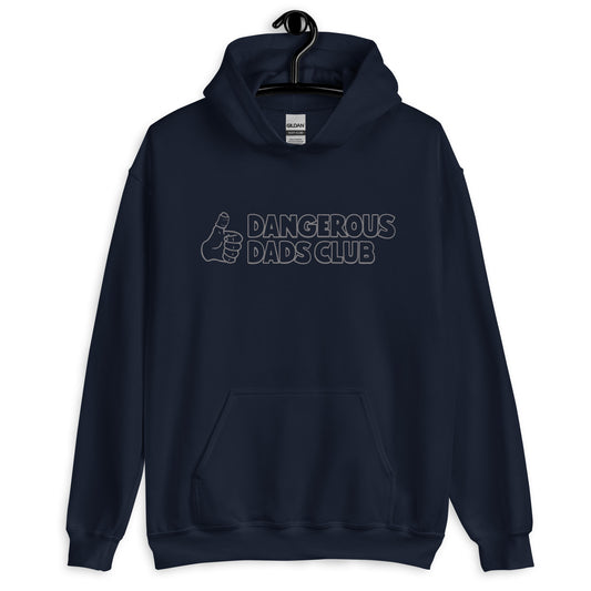 Dangerous Dads Club Hoodie - Grey outline logo
