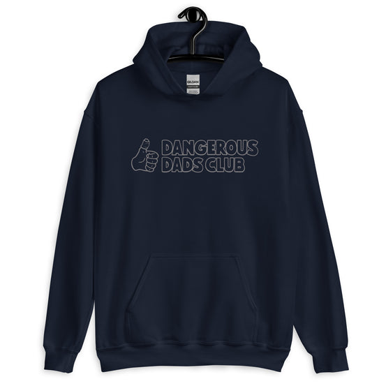 Dangerous Dads Club Hoodie - Grey outline logo