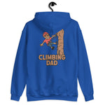 Climbing Brown Hair Tan Skin Tone Glasses Stubble Dad Hoodie