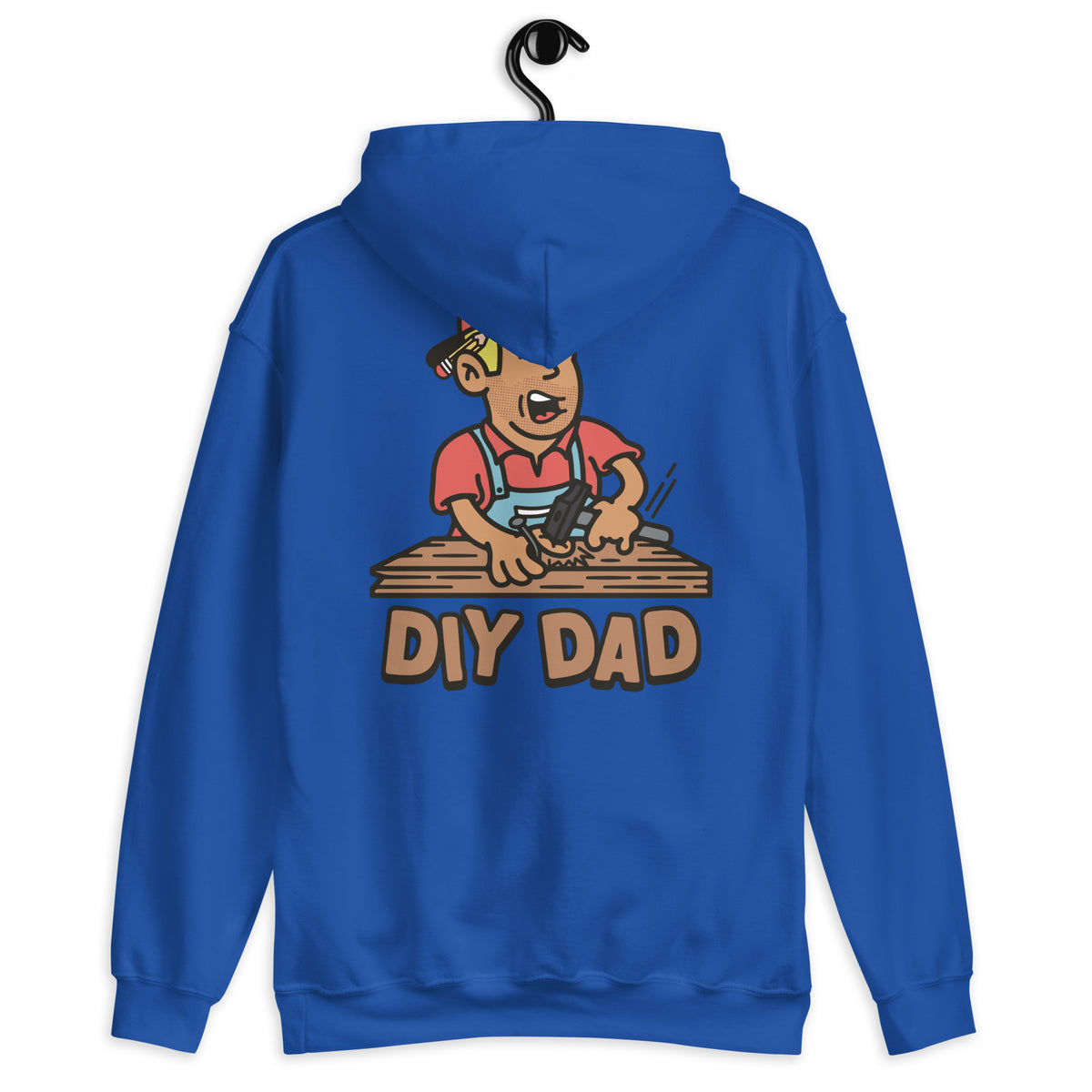 DIY Blond Hair Tan Skin Tone No-Glasses Stubble Dad Hoodie