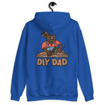 DIY Brown Hair Dark Skin Tone Glasses Moustache Dad Hoodie