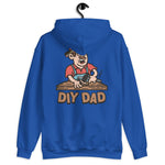 DIY Brown Hair Light Skin Tone Glasses Moustache Dad Hoodie