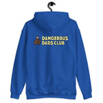 Dangerous Dads Club Hoodie - yellow logo with dark thumb
