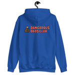 Dangerous Dads Club Hoodie - red logo with dark thumb