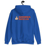 Dangerous Dads Club Hoodie - red logo with light thumb
