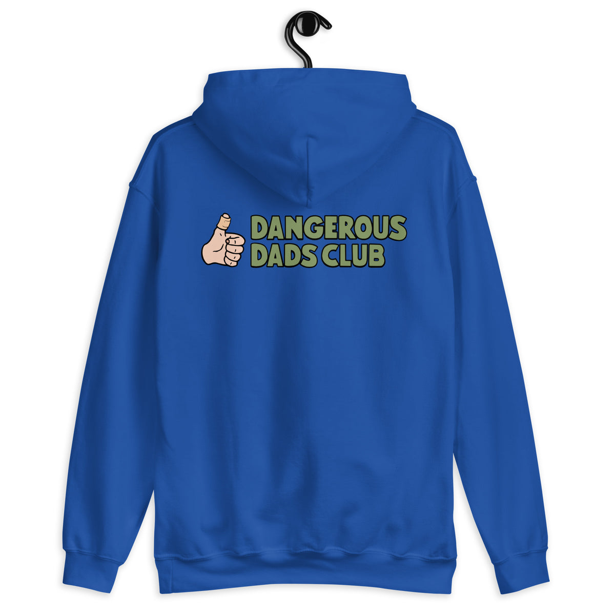 Dangerous Dads Club Hoodie - Green logo with light thumb
