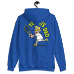 Tennis Blond Hair Light Skin Tone Glasses Medium Stubble Dad Hoodie