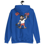 Gym Black Hair Light Skin Tone No-Glasses Short Beard Dad Hoodie