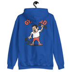 Gym Black Hair Light Skin Tone No-Glasses Short Moustache Dad Hoodie