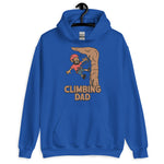 Climbing Black Hair Tan Skin Tone No-Glasses Beard Dad Hoodie