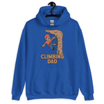 Climbing Black Hair Tan Skin Tone No-Glasses Moustache Dad Hoodie