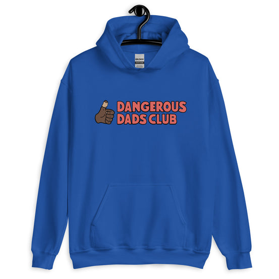Dangerous Dads Club Hoodie - Red logo - dark thumb