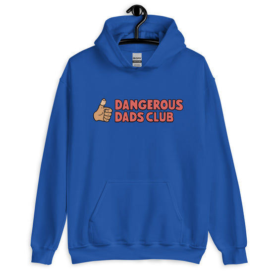 Dangerous Dads Club Hoodie - Red logo - tan thumb