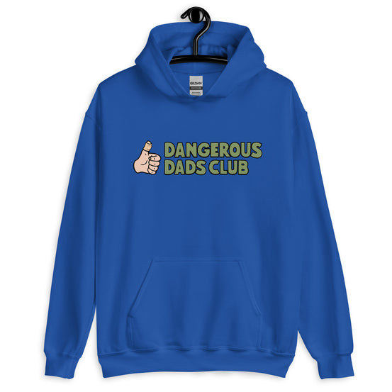 Dangerous Dads Club Hoodie - Green logo - light thumb