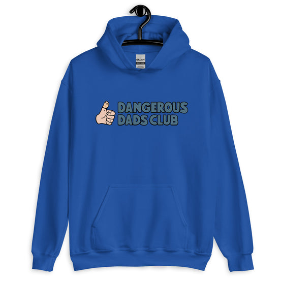 Dangerous Dads Club Hoodie - Blue logo - light thumb