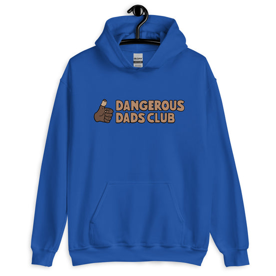 Dangerous Dads Club Hoodie - Brown logo - dark thumb