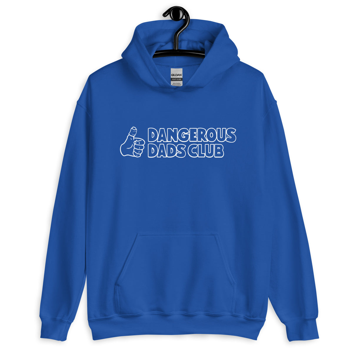 Dangerous Dads Club Hoodie - White outline logo