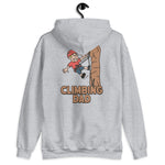 Climbing Blond Hair Light Skin Tone No-Glasses Stubble Dad Hoodie