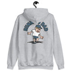 Running Blond Hair Light Skin Tone Glasses Stubble Dad Hoodie