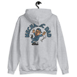 Mechanic Brown Hair Tan Skin Tone Glasses Moustache & Chin Beard Dad Hoodie