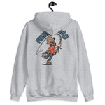 Fishing Black Hair Light Skin Tone Glasses Beard Dad Hoodie