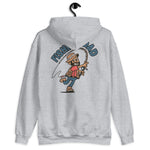 Fishing Black Hair Tan Skin Tone No-Glasses Beard Dad Hoodie