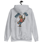 Fishing Blond Hair Dark Skin Tone Glasses Beard Dad Hoodie