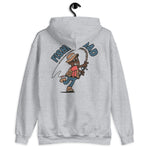 Fishing Brown Hair Dark Skin Tone Glasses Stubble Dad Hoodie