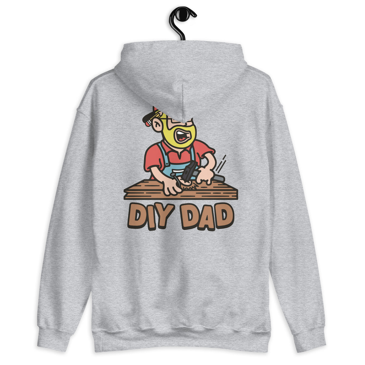 DIY Blond Hair Light Skin Tone Glasses Beard Dad Hoodie