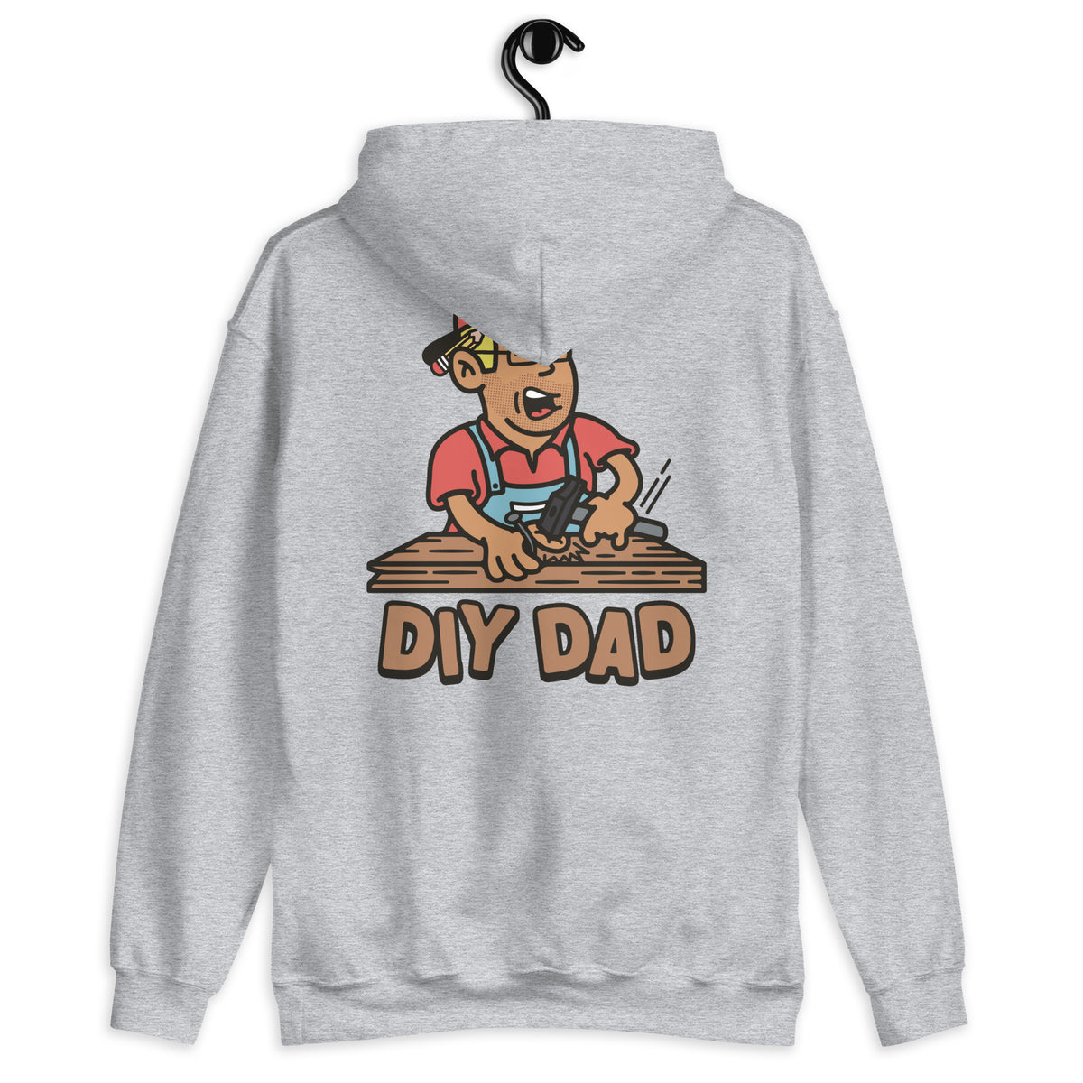 DIY Blond Hair Tan Skin Tone Glasses Stubble Dad Hoodie