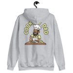 Cooking Black Hair Tan Skin Tone No-Glasses Beard Dad Hoodie