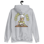 Cooking Blond Hair Light Skin Tone No-Glasses Moustache & Chin Beard Dad Hoodie