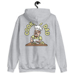 Cooking Brown Hair Light Skin Tone No-Glasses Moustache & Chin Beard Dad Hoodie