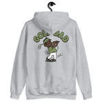 Golf Black Hair Dark Skin Tone No-Glasses Stubble Dad Hoodie