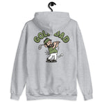 Golf Black Hair Light Skin Tone No-Glasses Beard Dad Hoodie