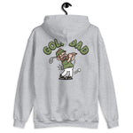 Golf Brown Hair Light Skin Tone Glasses Beard Dad Hoodie