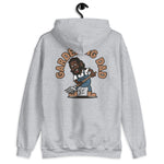 Gardening Black Hair Dark Skin Tone No-Glasses Long Beard Dad Hoodie