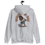 Gardening Black Hair Dark Skin Tone No-Glasses Long Stubble Dad Hoodie