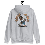 Gardening Black Hair Dark Skin Tone No-Glasses Short Beard Dad Hoodie