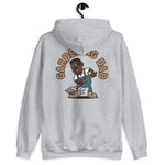 Gardening Black Hair Dark Skin Tone No-Glasses Short Moustache Dad Hoodie