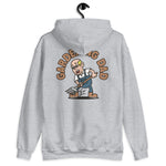 Gardening Blond Hair Light Skin Tone Glasses Bald Stubble Dad Hoodie