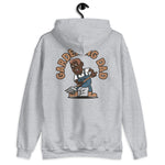 Gardening Brown Hair Dark Skin Tone No-Glasses Medium Moustache Dad Hoodie