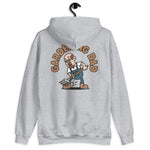 Gardening Brown Hair Light Skin Tone Glasses Bald Moustache & Chin Beard Dad Hoodie