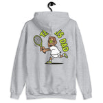 Tennis Brown Hair Tan Skin Tone Glasses Medium Stubble Dad Hoodie